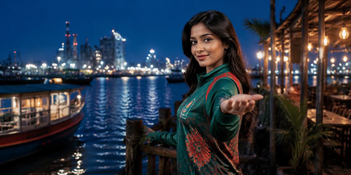 গাজীপুরে z99 - এ ক্রিকেট বেটিং উপভোগ করছেন একজন বাংলাদেশি মডেল